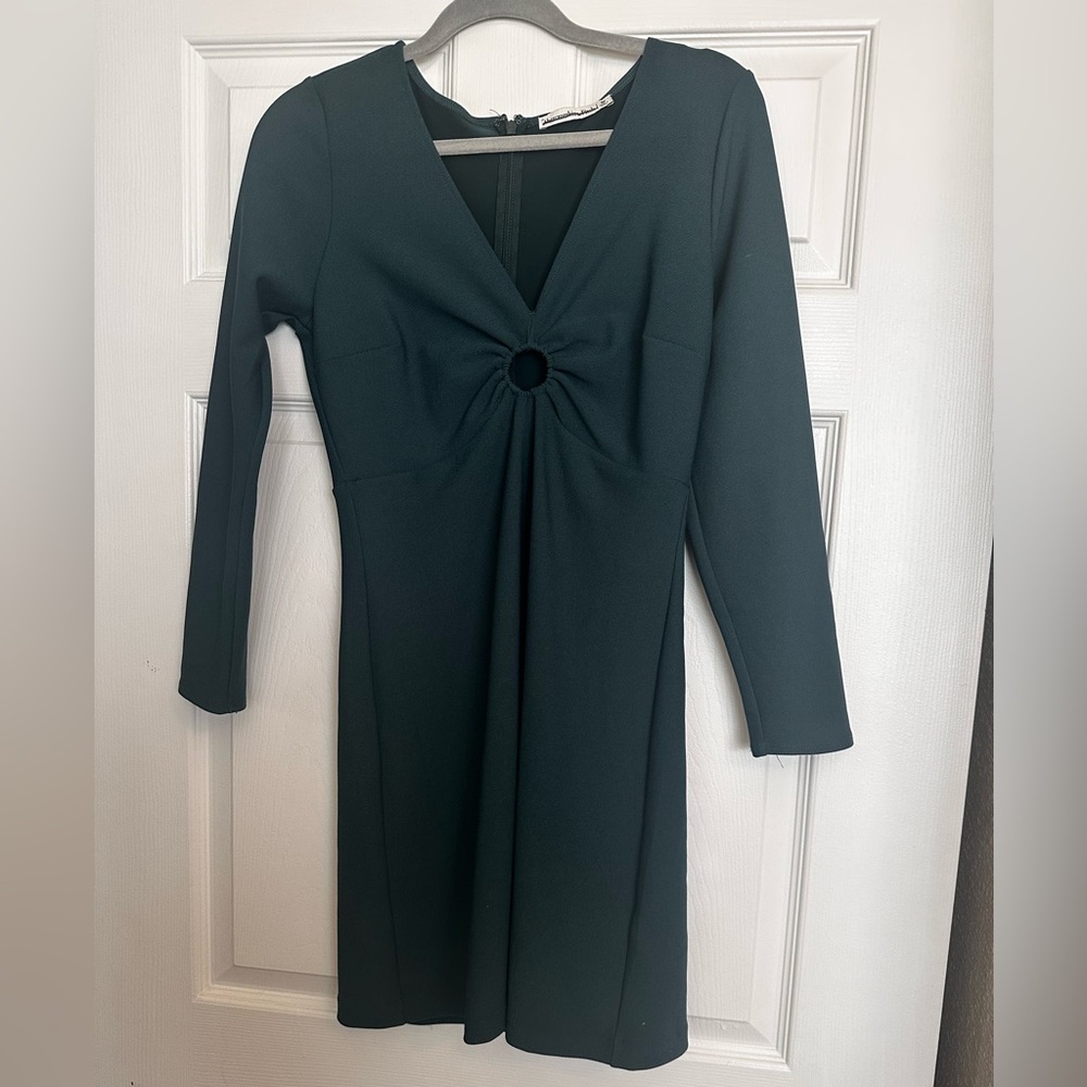 Abercrombie & Fitch Dark Green Long Sleeve Dress